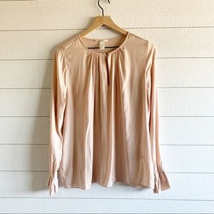 H&M blush pink blouse